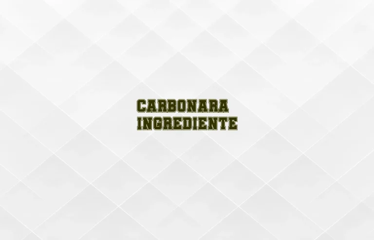 carbonara ingrediente